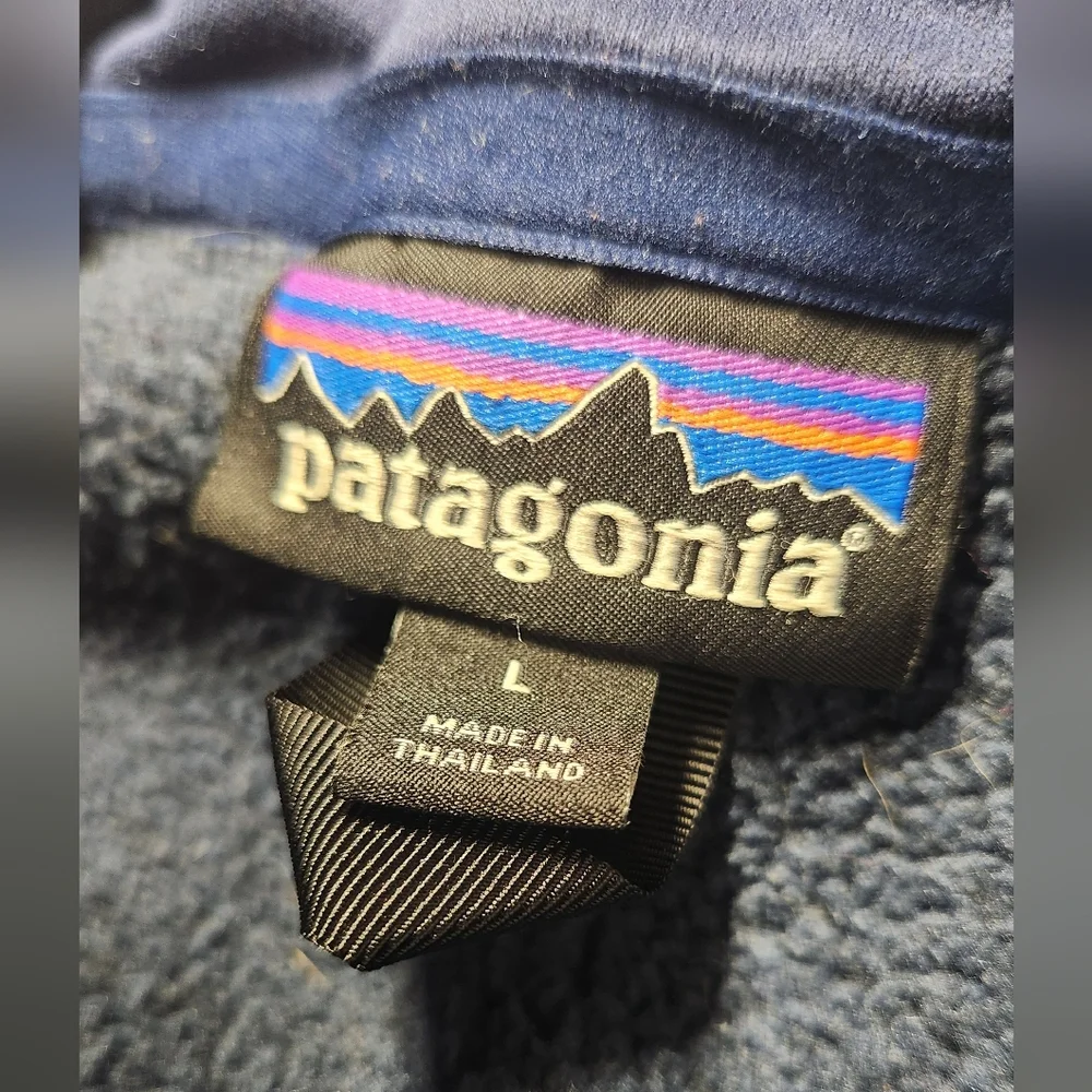 Patagonia Women's Blue Heather 1/4 Zip Pullover Better Sweater Fleece Sz M/L - Picture 5 of 9